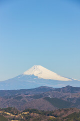 Fototapeta premium 静岡県伊東市大室山からの富士山