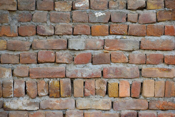 Old brick wall, grunge background, Real old brick wall texture useful for background