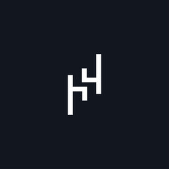 hh letter vector logo. h letter vector logo