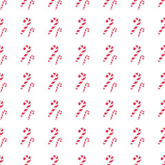 Sencillo y bonito patr&oacute;n de bastones de caramelo para Navidad.