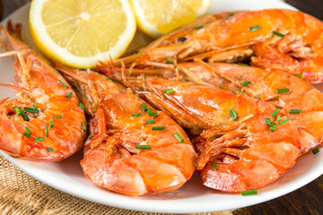 Langostinos a la plancha