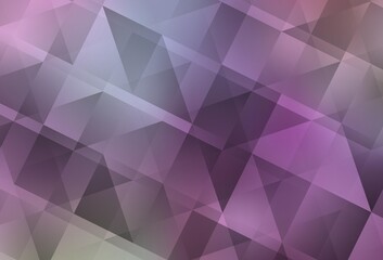 Light Purple, Pink vector triangle mosaic template.