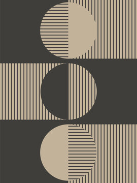  Art print trendy minimalist abstract contemporary poster for wall decoration, placard, brochure cover. Decoration vintage cover. Vintage, retro art. Interior decoration. Wall art.