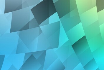 Light Blue, Green vector template with rhombus.