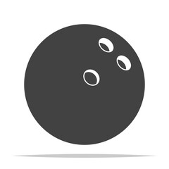 Bowling ball icon transparent vector isolated