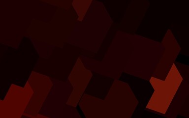 Fototapeta premium Dark Red vector layout with lines, rectangles.