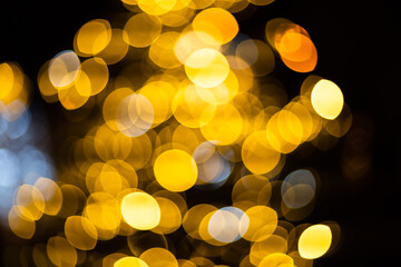 Gold abstract bokeh background