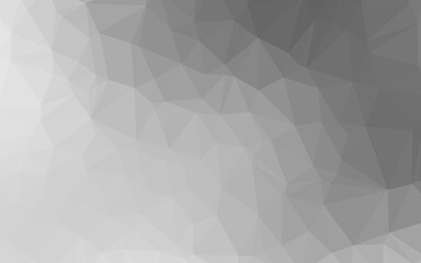 Fototapeta premium Light Silver, Gray vector triangle mosaic cover.