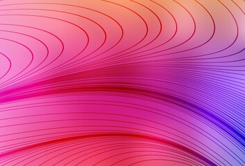 Light Pink, Red vector texture with wry lines.