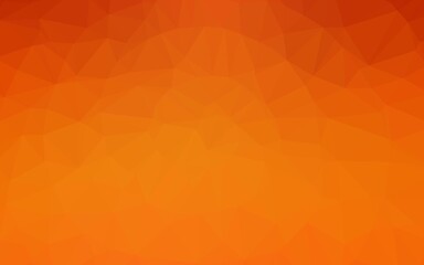 Light Orange vector blurry triangle texture.
