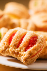 puff pastry cookies with jam