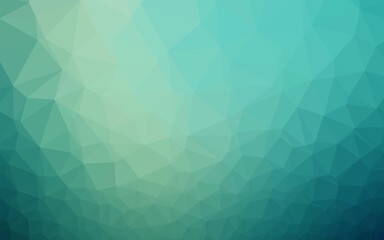 Fototapeta premium Light BLUE vector shining triangular pattern.