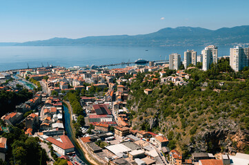 Obraz premium Rijeka, Croatia, European Capital of Culture 2020, Panorama 