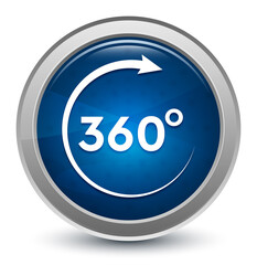 360 degrees rotate arrow icon starburst shiny blue round button illustration design concept