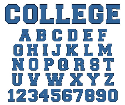 Varsity Font SVG College Font Svg Varsity Alphabet Svg Svg Cut Files ...