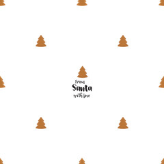 A Christmas seamless pattern with gingerbread cookies