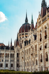 Fototapeta premium Hungarian parliament building, summer