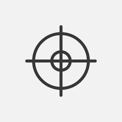 Aim icon isolated on background. Target symbol modern, simple, vector, icon for website design, mobile app, ui. Vector Illustration