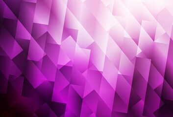 Fototapeta premium Light Pink vector template with rhombus.