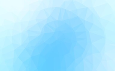 Obraz premium Light BLUE vector polygonal background.