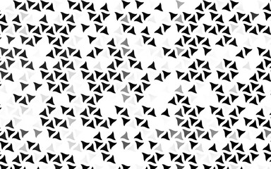 Light Silver, Gray vector seamless backdrop with lines, triangles.