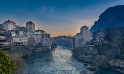 Image of the Old Bridge in Mostar, Bosnia