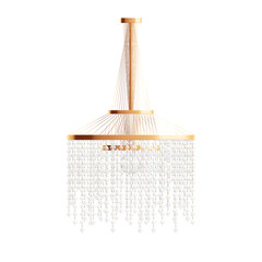 Obraz premium Glass Chandelier Lamp Composition