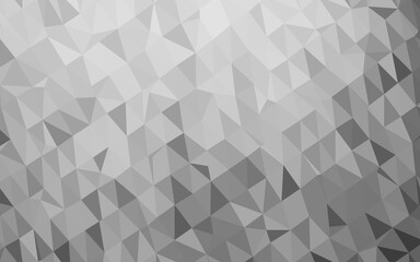 Light Silver, Gray vector blurry triangle template.