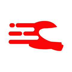 Motorcycle helmet logo design template
