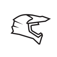 Motorcycle helmet logo design template
