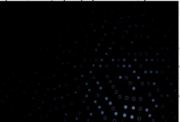 Dark BLUE vector pattern with spheres.