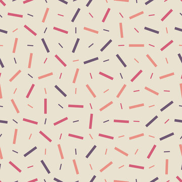 Seamless abstract geometric pattern. Beautiful for textile or paper print. Vector illustration. Cute repeating background.