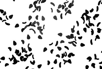 Light Black vector backdrop with abstract shapes.