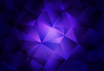 Dark Purple vector low poly layout.