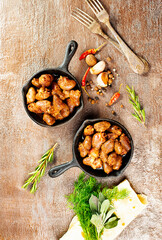 fried chicken hearts