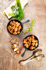 fried chicken hearts