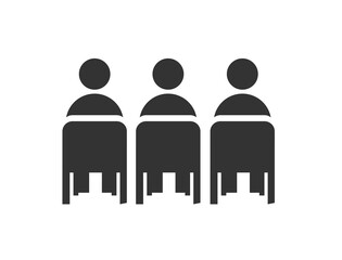 Waiting room or lobby icon