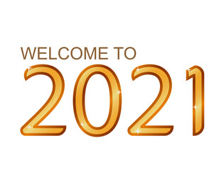 2021 that sparkles with the word welcome