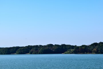 10月秋晴れ 多摩湖湖畔