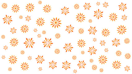 winter background, orange snowflake background