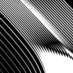 linear pattern of light stripes on a dark background