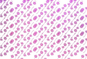 Light Purple vector doodle background.