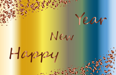 Happy New Year abstract colorful background.Holiday vector illustration.Graphic element for banner,greeting cards,invitation,poster or website. 
