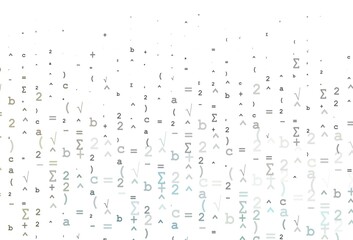 Light Black vector pattern with arithmetic signs.