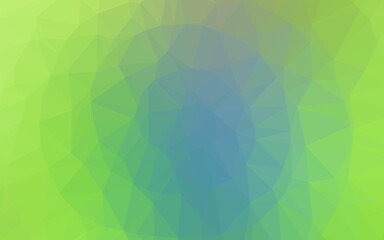 Obraz premium Light Blue, Green vector blurry triangle pattern.