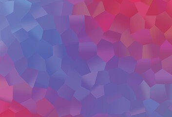 Light Blue, Red vector background with hexagons.