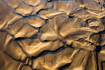 Golden Desert as seen from Above