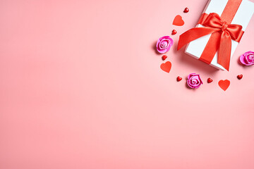 Valentine's Day. Empty space for your text. Elegant illustration.