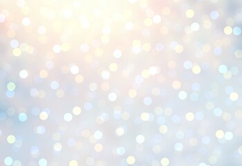 Glittering snow effect abstract texture. Light shimmer empty background. Xmas pastel bokeh pattern. Winter holidays style.