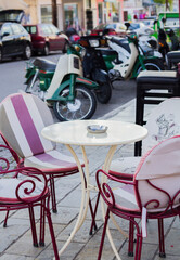 street cafe on the street